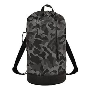 Watercolor Camouflage Laundry Backback Large Heavy Duty Laundry Bag for Colle...