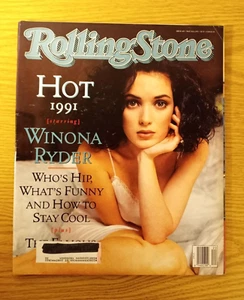 1991 ROLLING STONE MAGAZINE # 604 WINONA RYDER - Picture 1 of 2