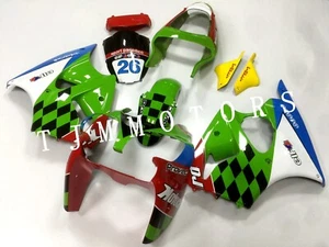 Kit de carenado de carrocería molde de inyección ABS verde negro rojo para Ninja ZX6R 2000-2002 - Imagen 1 de 8