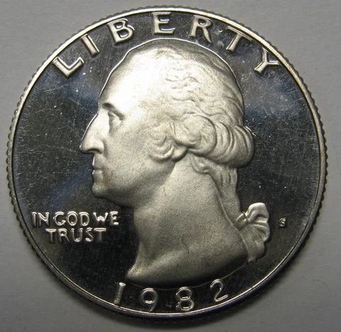 1982-S Proof Washington Clad Quarter Shipped FREE Best Price on Ebay Nice Coins! Cover