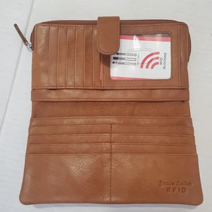  ili New York Smartphone Geldbörse Antik Sattelleder RFID Schutz Weich Neu ohne Karton  - Bild 1 von 12