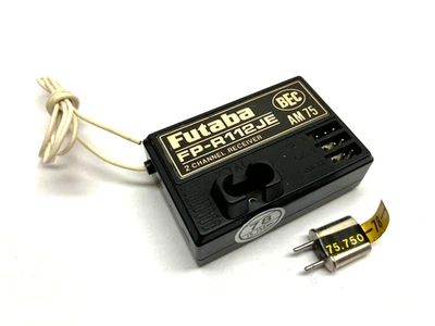 Futaba FP-R112JE Receiver Plus 75.750Mhz Crystal GV4-13 - Image 1 of 4