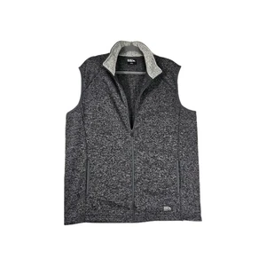 Eddie Bauer Men's Full Zip Sweater Fleece Vest Dark Heather Sz L - Picture 1 of 10