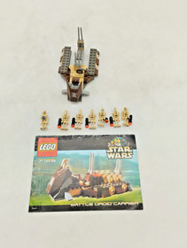 LEGO 7126 Battle Droid Carrier Star Wars Vintage Retro Instructions 2001 Figures