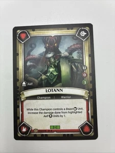 Warhammer Age of Sigmar Champions Lotann Champion Warrior Card 053/278 R - Picture 1 of 2