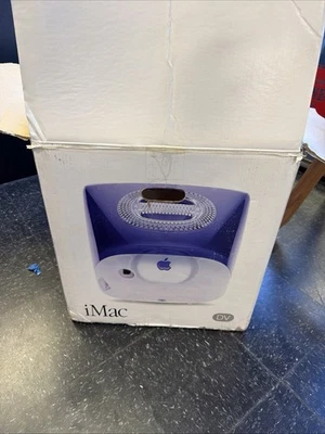 Apple iMac DV Grape M5521 With Original Box & Keyboard Tested Turns On Works! - Image 1 of 4