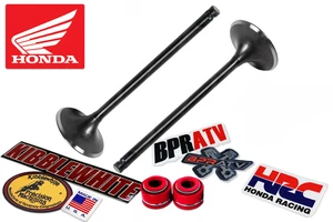 Kibblewhite Exhaust Valve Pair & RED Viton Seals Honda TRX450R '06-14 Better OEM - Picture 1 of 24