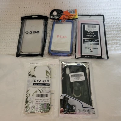 Iphone Case lot of 5 NEW IP XR 6 Otofly Pro Max XS black floral NIP Cube GYZCYQ - Image 1 of 4