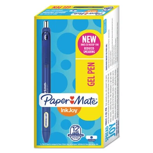 Paper Mate InkJoy Gel Retractable Pen 0.7mm Blue Ink Dozen 1951721 - Picture 1 of 9