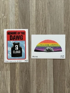 Ana Inciardi NY Liberty PRIDE & BEWARE OF THE DAWG Game Print - Picture 1 of 1
