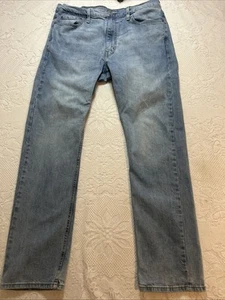Levis 513 Herren 36x32 Washout Distressed Stretch Denim Blau Jeans - Bild 1 von 16