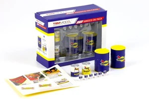 1:18 TSM SUNOCO Set Di Olio Pack Diorama Accessori Giallo/Blu TSM12AC22 - Foto 1 di 2
