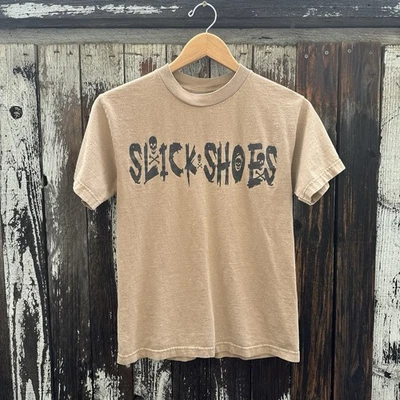 Vintage Slick Shoes Punk Rock Band Men's T-Shirt Skulls Goonies Rare - Image 1 of 4