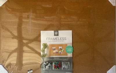 U Brands Frameless Bulletin Board Value Pack - Image 1 of 2