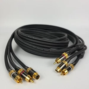 Radio Shack 12ft Gold Series Signal Direction Flow Stereo Audio/S-video cable - Picture 1 of 7
