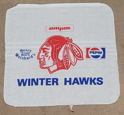 Portland Oregon Winter Hawks Promo Rally Towel Henry Weinhard's AMPM Pepsi NEW - Image 1 of 2