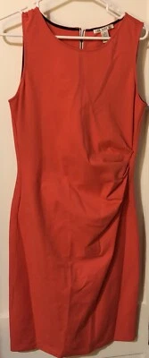 Vestido Kenneth Cole, talla 10 rojo. cremallera completa trasera. Foto 1 de 2