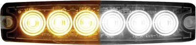 Buyers Products- 8892202 Ultra Thin 5 Inch LED Strobe Light, Amber/Clear - Image 1 of 4