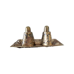 Vintage Mexican Brass Salt and Pepper Shaker - Picture 1 of 5