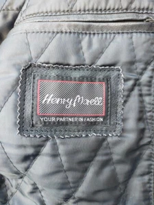 Herren Lederjacke  Henry Morell in  schwarz. Größe 50 - Bild 1 von 3