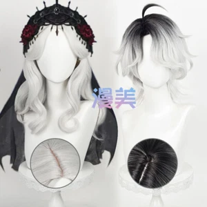 Identity Ⅴ Psychologist Patient Anime Cosplay Fluffy Hairpiece Short silver Wig - Picture 1 of 7