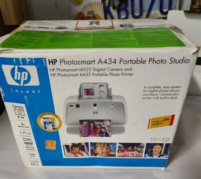 HP Compact Portable PhotoSmart A434 Series, Photo Printer - Image 1 of 4