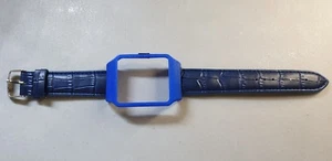 Reloj inteligente Sony 3 SWR50 carcasa azul y correa de cuero grano cocodrilo azul marino - Imagen 1 de 11