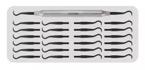 Premium Plus USA Dental Implant Scaler Set #H6/H7 Hollow Handle 24 Tips #1128 - Picture 1 of 2