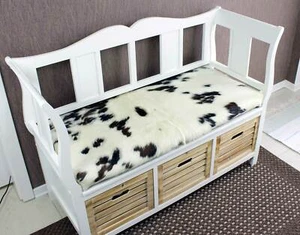 Kuhfell-Polster, Kuhfell-Auflage, Stuhlkissen, Bankpolster aus Kuhfell. - Bild 1 von 6