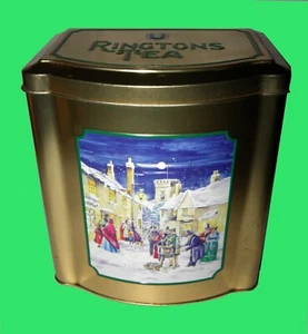 RINGTONS TEE / KEKSE ~ VERZIERTE DOSE ~ DECKEL DRÜCKEN/ZIEHEN ~ GUTER ZUSTAND 11/11/15 cm - Bild 1 von 6