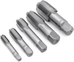 5Pcs Steel BSP 55 Degree Hand Taper Pipe Thread Tap G1/8 G1/4 G3/8 G1/2 G3/4 Set - Picture 1 of 11