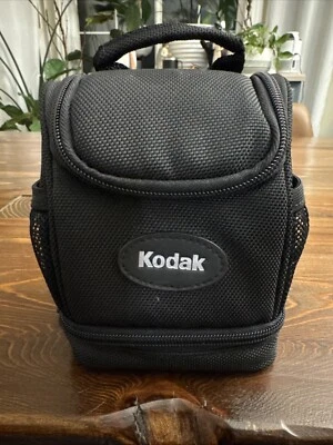 Kodak KD3F-6640 Compact Digital Camera Black Case Bag Handle Zipper Mesh Pockets - Image 1 of 4