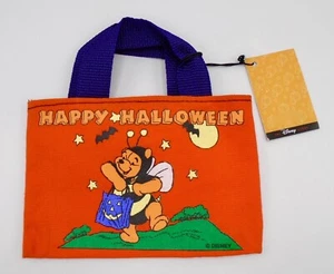 Disney Store Winnie The Pooh Happy Halloween Canvas Mini Tote Bag - Picture 1 of 5