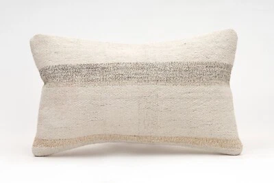 Hemp Pillow Cover, 12x20 in, Decorative Pillow, Ethnic Boho Pillow, Throw Pillow - Image 1 of 4