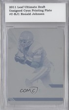 2011 Leaf Ultimate Draft Printing Plate Cyan 1/1 Ronald Johnson Rookie RC 0t3