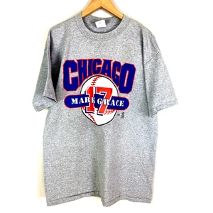 Chicago Cubs Mark Grace Vintage 2000 Double Sided Shirt Joy Athletic Mens XL - Picture 1 of 12