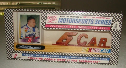 #6 Mark Martin Season Ticket Collectibles Motorsport Series Wooden w/ Card Cover