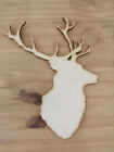 Wooden Birch Stag Deer Head Shape 3Mm Thick Tags Embellishments Decoration Craft