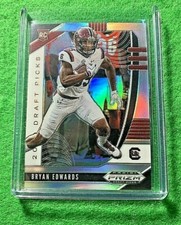 BRYAN EDWARDS SILVER PRIZM ROOKIE CARD JERSEY #89 RAIDERS 2020 PANINI PRIZM DP 