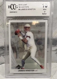 2015 Leaf Draft Acetate 8 Jameis Winston BGGC 10 Gem Mint RC - Picture 1 of 1