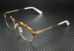 GUCCI GG0241O 001 Rectangular Square Gold Demo Lens Men's Eyeglasses 54 mm