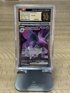 Team Rocket Nidoking ex Destined Rivals 216/182 ultra rara immacolata 10 CGC Pop 7 - Foto 1 di 3