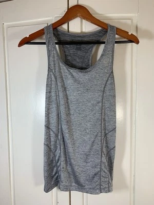 锐步训练赛车动态背心灰色希瑟女式小号 — 第 1/4 张图片