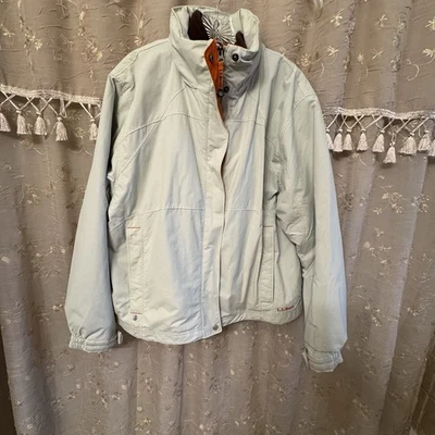 L.L.Bean Mujer XL Impermeable Trail Polar 3 en 1 Capa de Lluvia Chaqueta Abrigo Tostado Foto 1 de 4