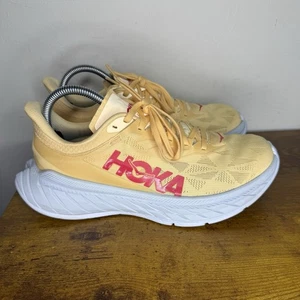 Hoka One One Carbon X 2 Running Shoes Women’s Size 8 B Yellow - Picture 1 of 7