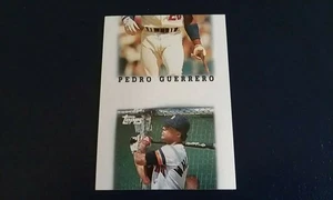 Pedro Guerrero Lou Whitaker Tigers 1988 Topps League Ldrs MINI Miscut RARE ODD - Picture 1 of 2