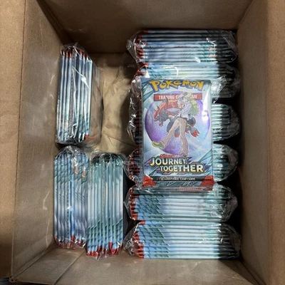 Pokémon TCG- Journey Together Brand New Sealed Booster Packs Lot of 100 Packs! - Image 1 of 3