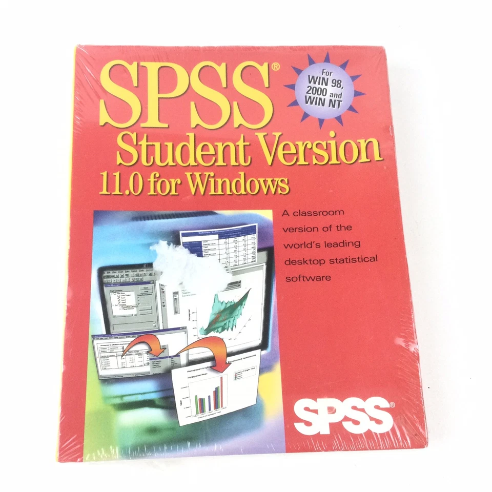 Sealed SPSS Student Version 11.0 Software Windows 98 2000 WIN NT Statistical - Image 1 of 3