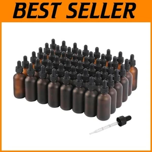 Botellas cuentagotas de vidrio de 2 oz paquete de 48 unidades - Imagen 1 de 9