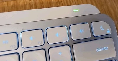 Logitech MX Keys Mini Wireless Keyboard (Pale Gray) Bluetooth  - Image 1 of 4